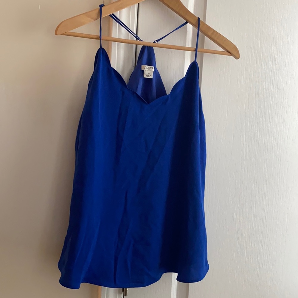 Jcrew scallop tank top